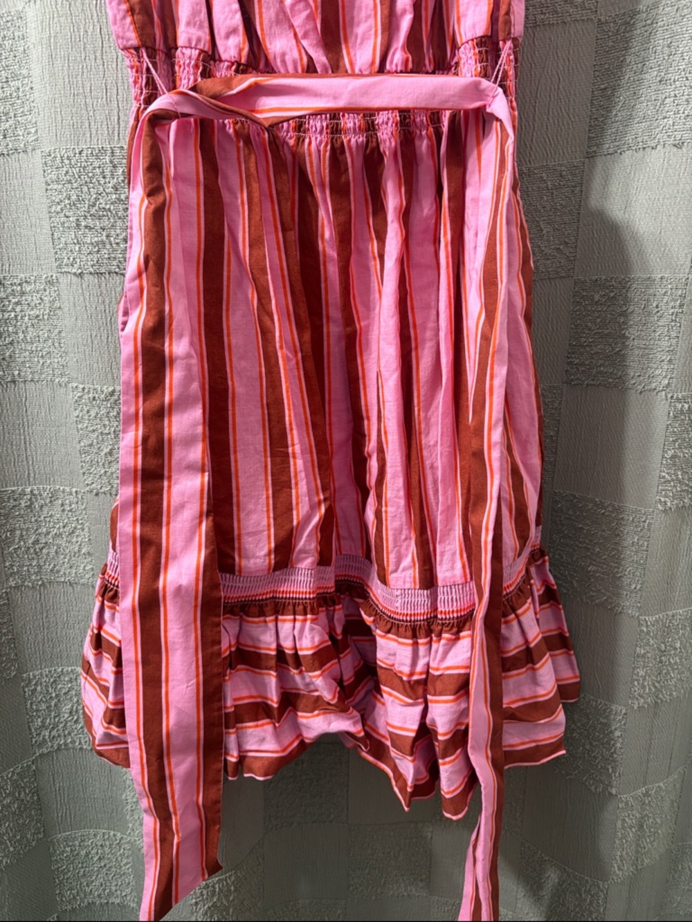 kate spade Pink and Rust Striped Sundress - Picture 5 of 10